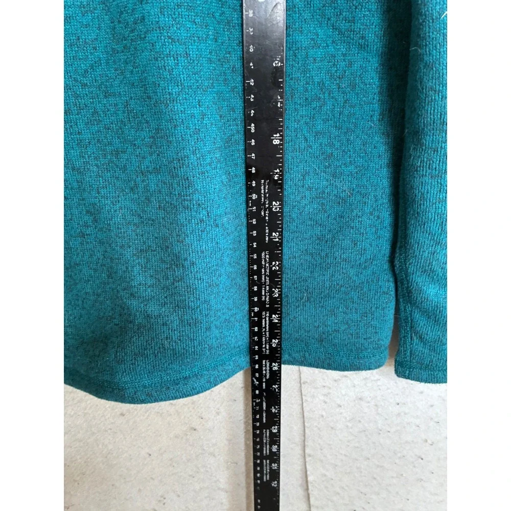 The North Face Womens Crescent Full Zip Fleece Jacket Teal Heather Small 7784